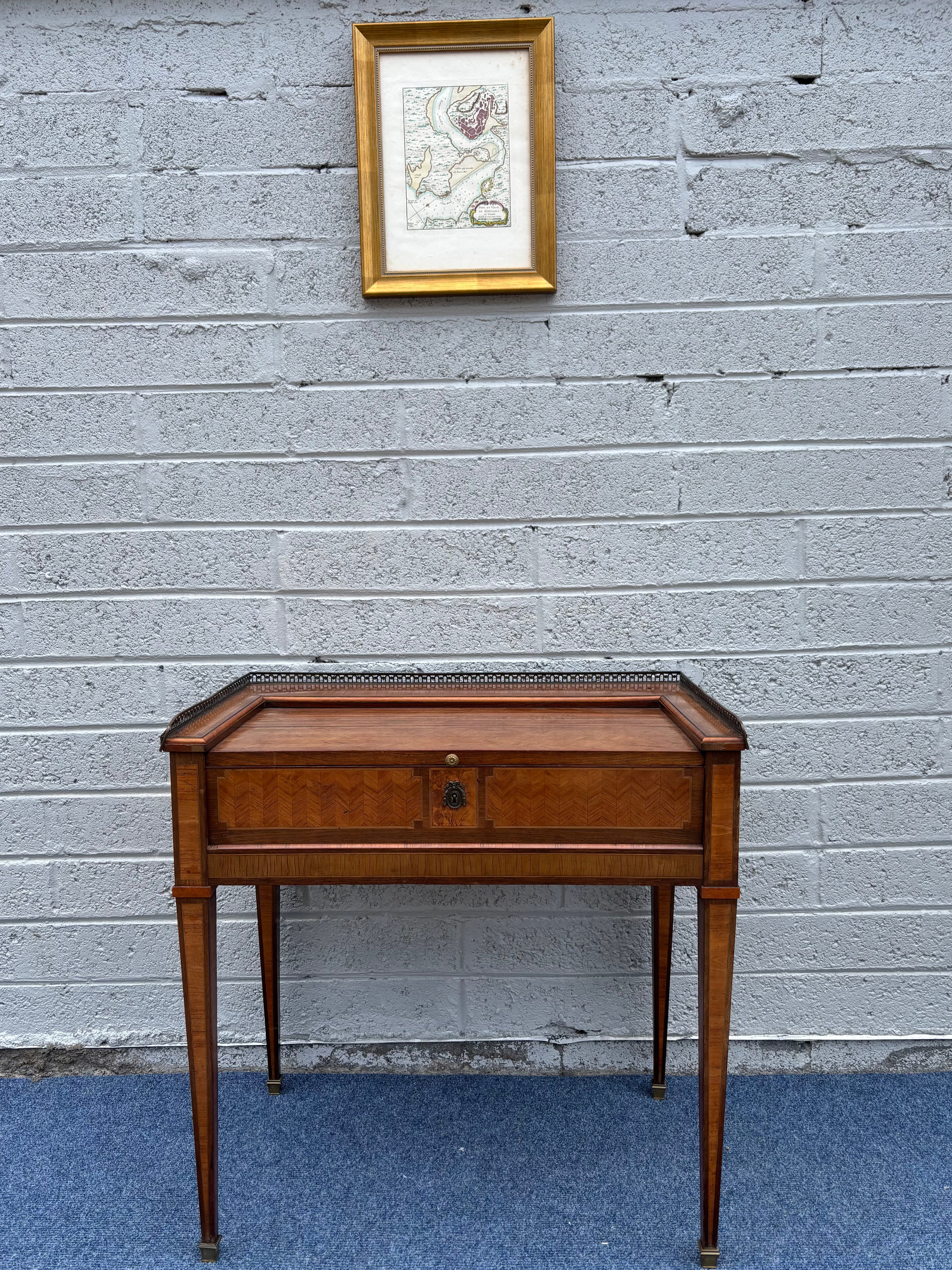 Mahogany Bonheur-du-Jour Writing Desk Edwardian