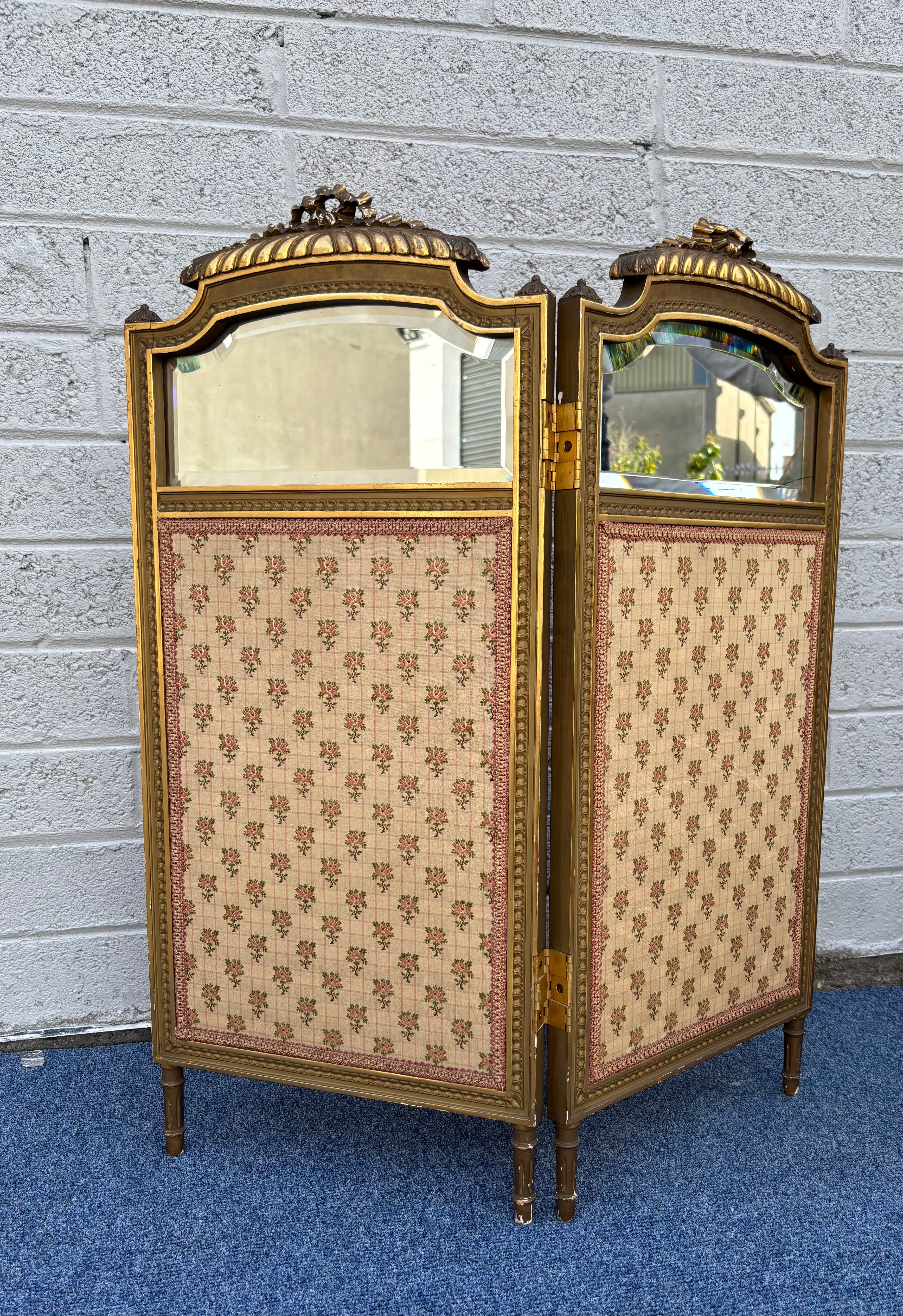 Giltwood Paravent Screen Louis XVI