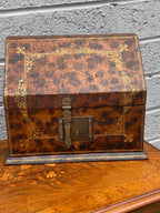 19th Century Gilt Leather Stationery Box