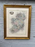 Antique Map of Ireland Jean Migeon Victorian
