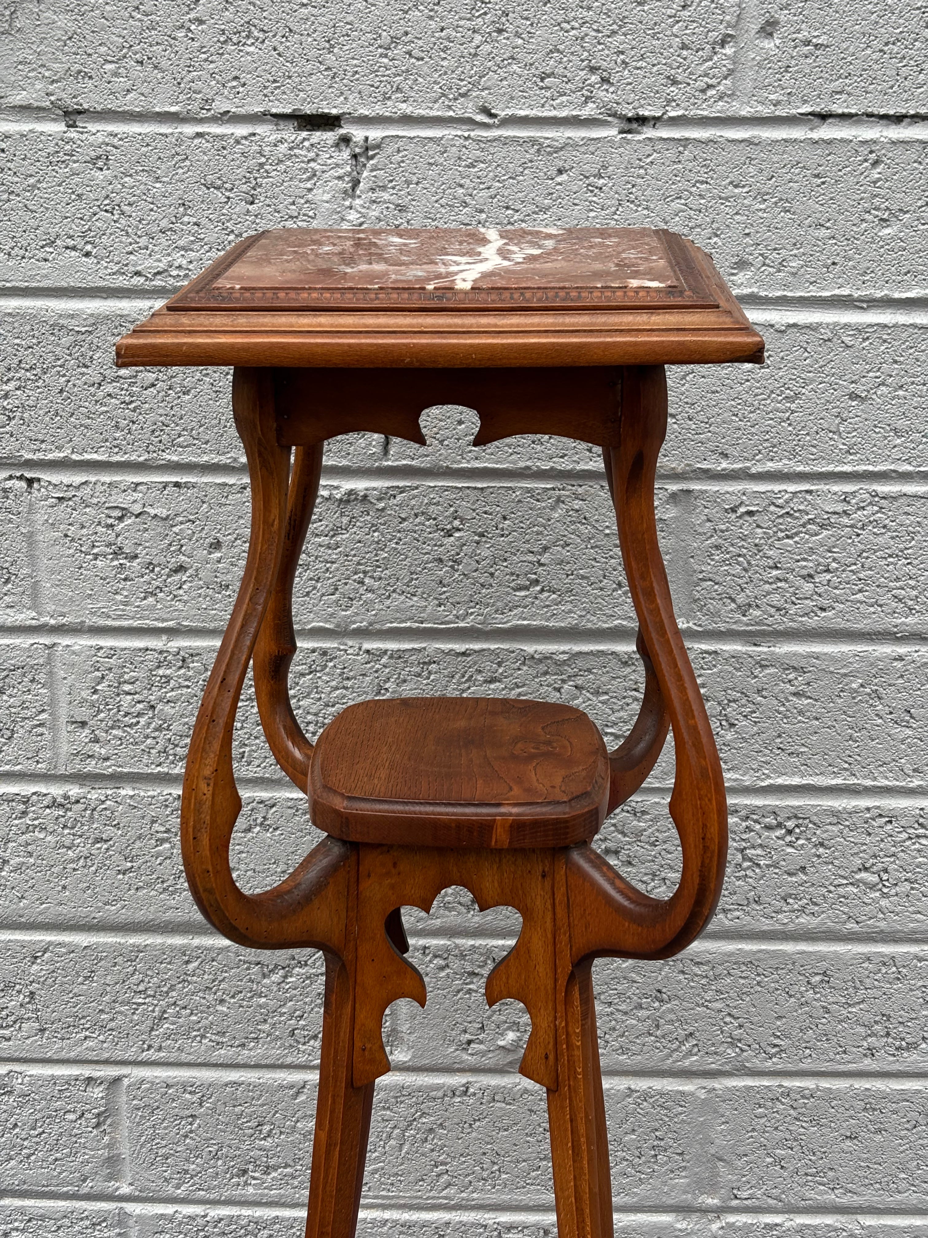 Art Nouveau Three-Tiered Pedestal Stand (c. 1900)
