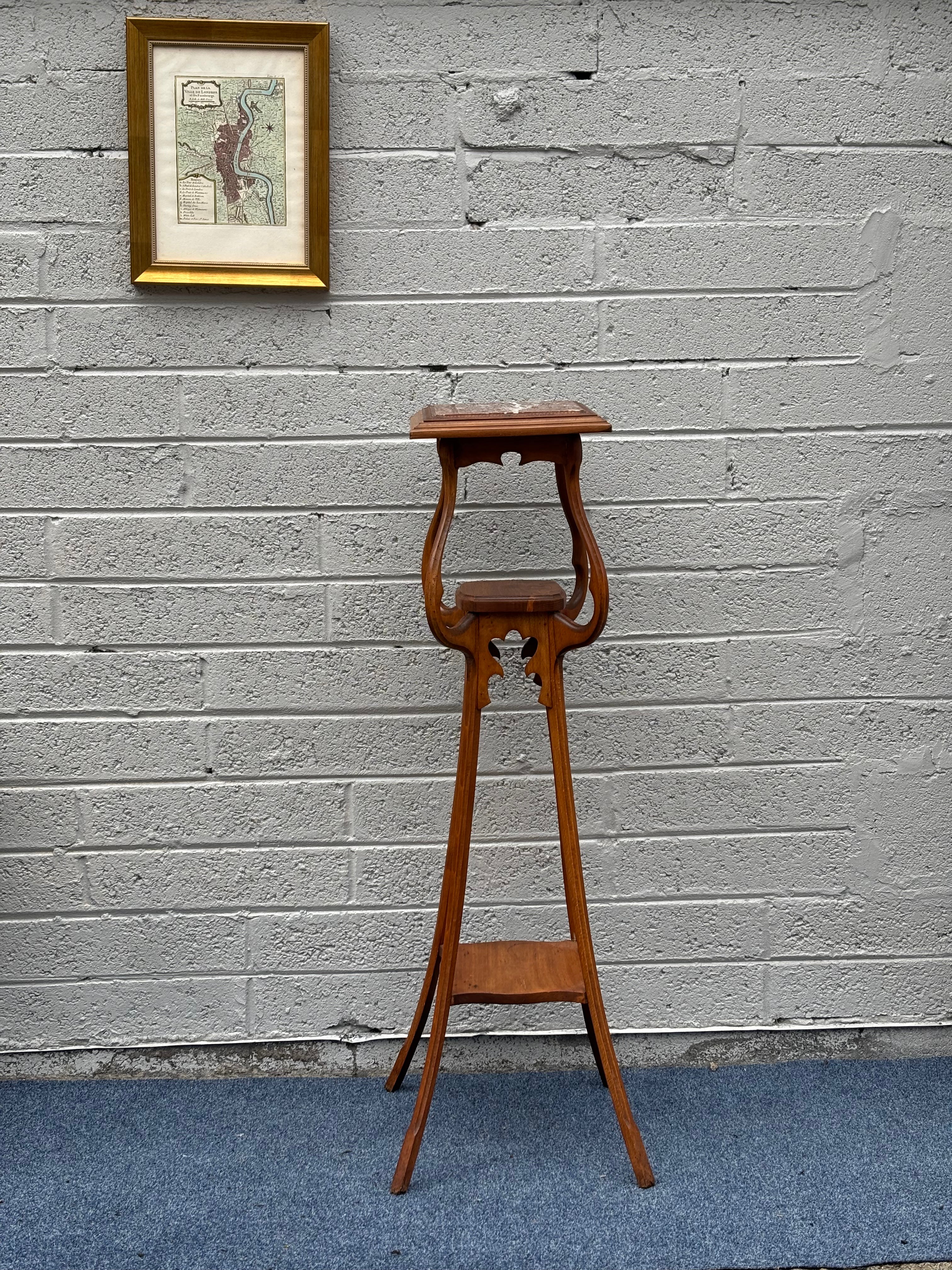Art Nouveau Three-Tiered Pedestal Stand (c. 1900)