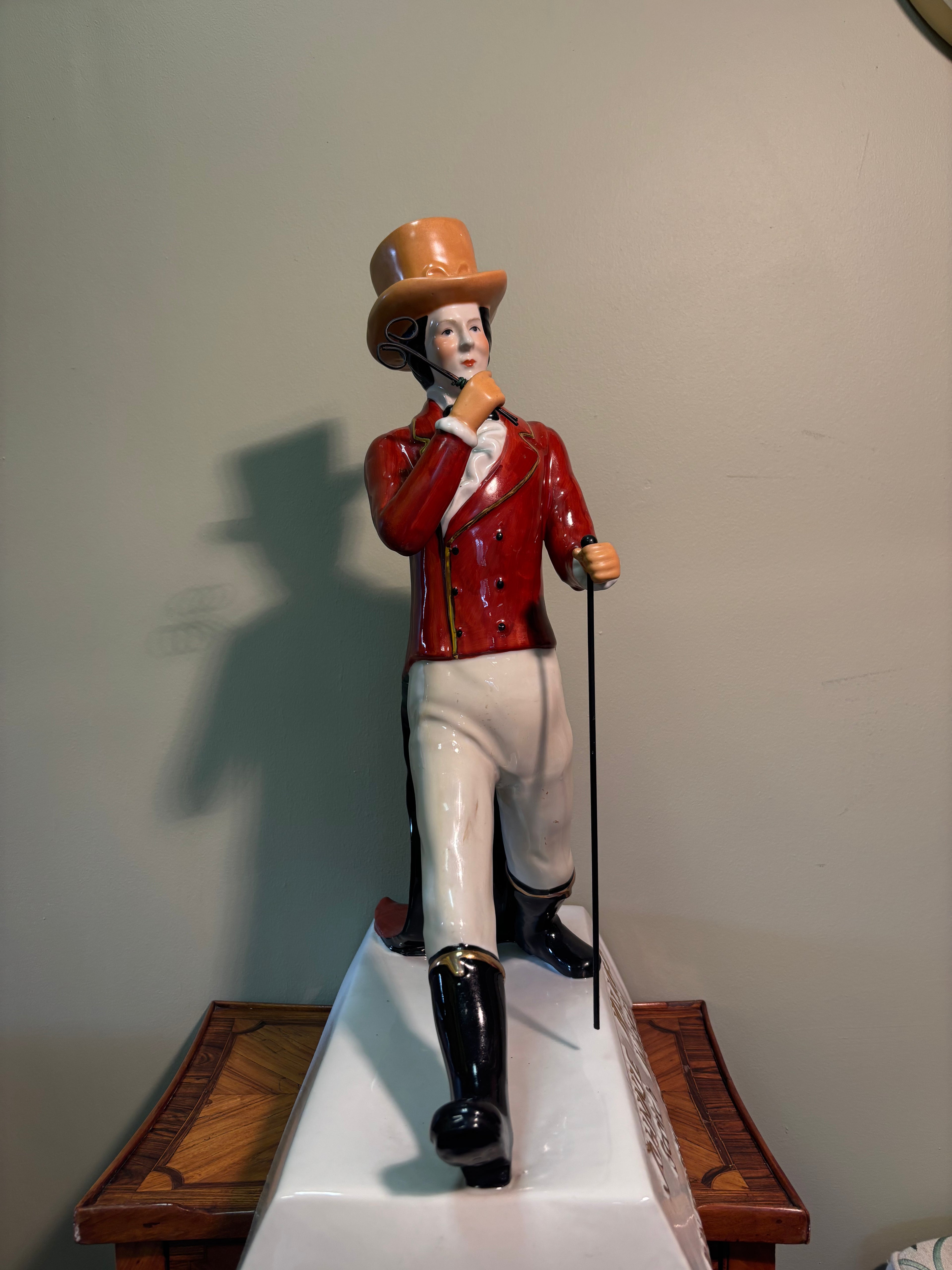 Johnnie Walker Scotch Whisky "Striding Man" Ceramic Bar Display Statue