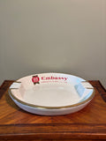1960s Embassy Filter Virginia Commemorative Advertising Ceramic Tobacciana Dish
