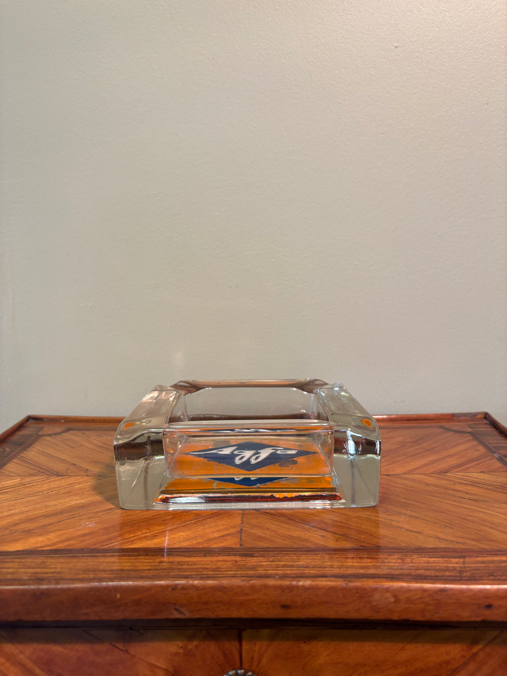Vintage 1960s AGFA Germany Photography Advertising Glass Ashtray