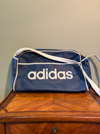 1970s Adidas Vinyl Airliner Shoulder Bag – Classic Cobalt Blue