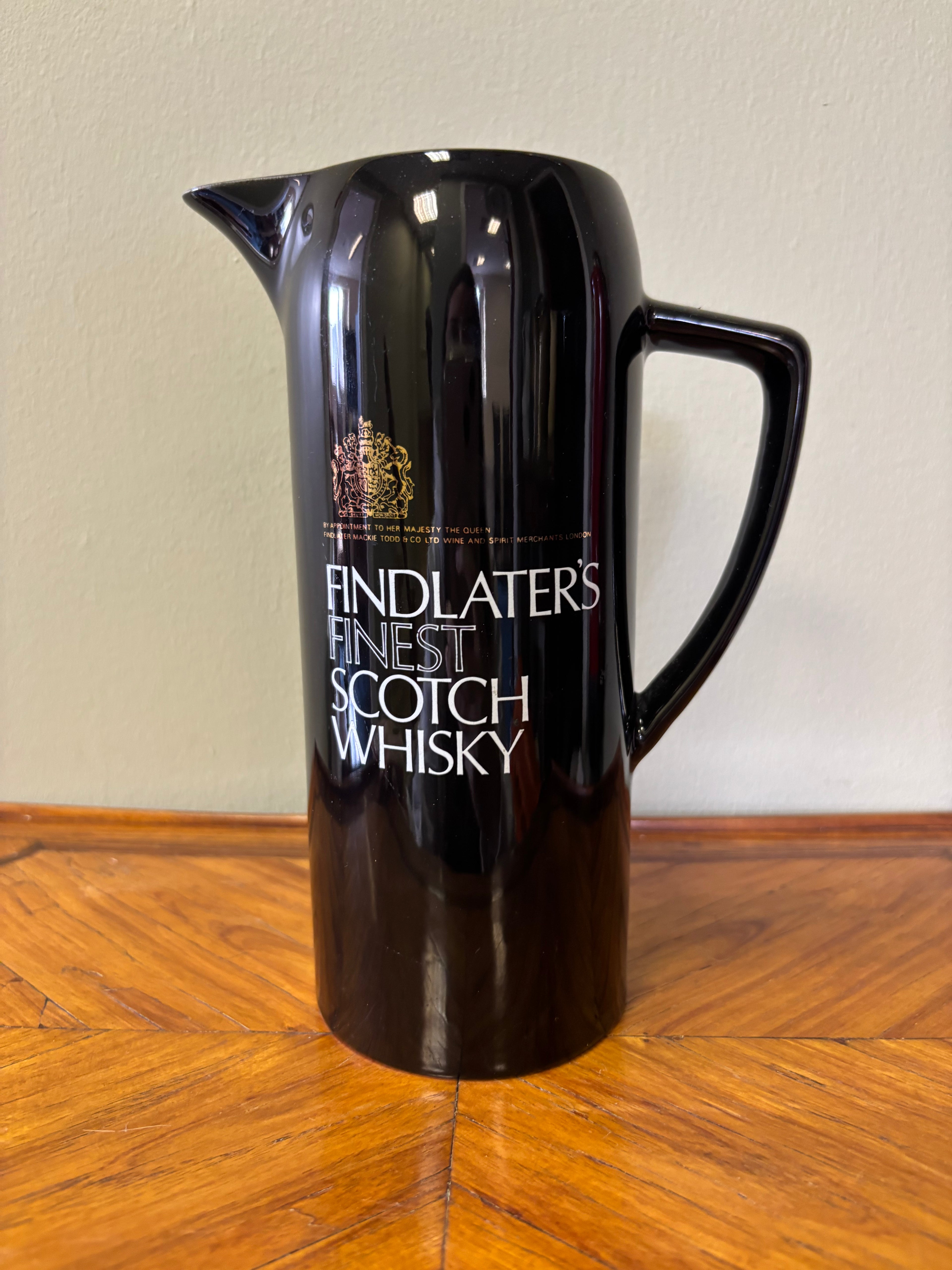 Vintage Findlater's Finest Scotch Whisky Ceramic Pub Jug