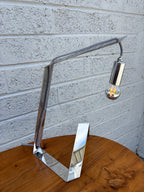Postmodern Chrome Ribbon Table Lamp distributed by Agemob