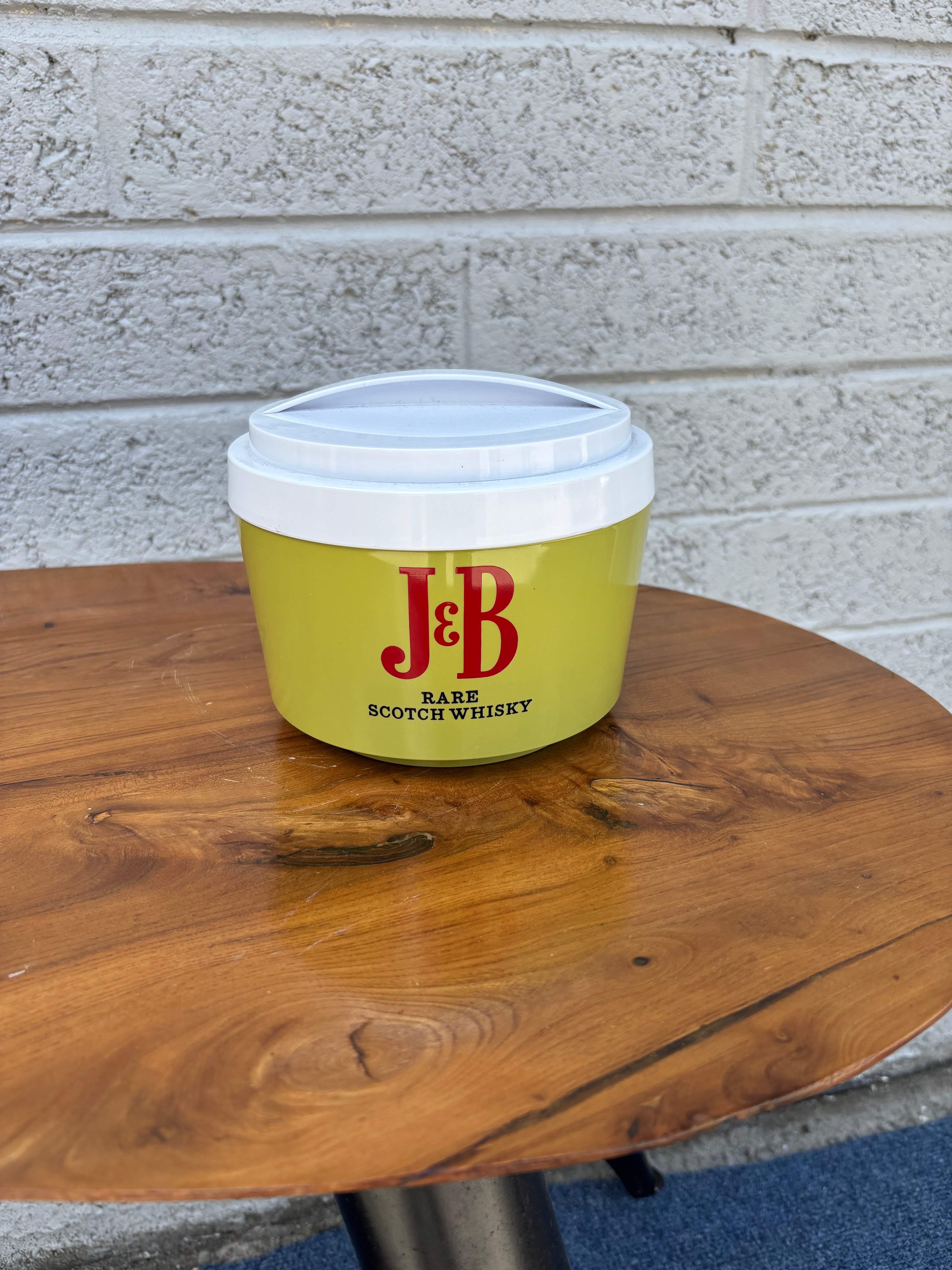 J&B Rare Scotch Whisky Ice Bucket – 1970s Retro Barware