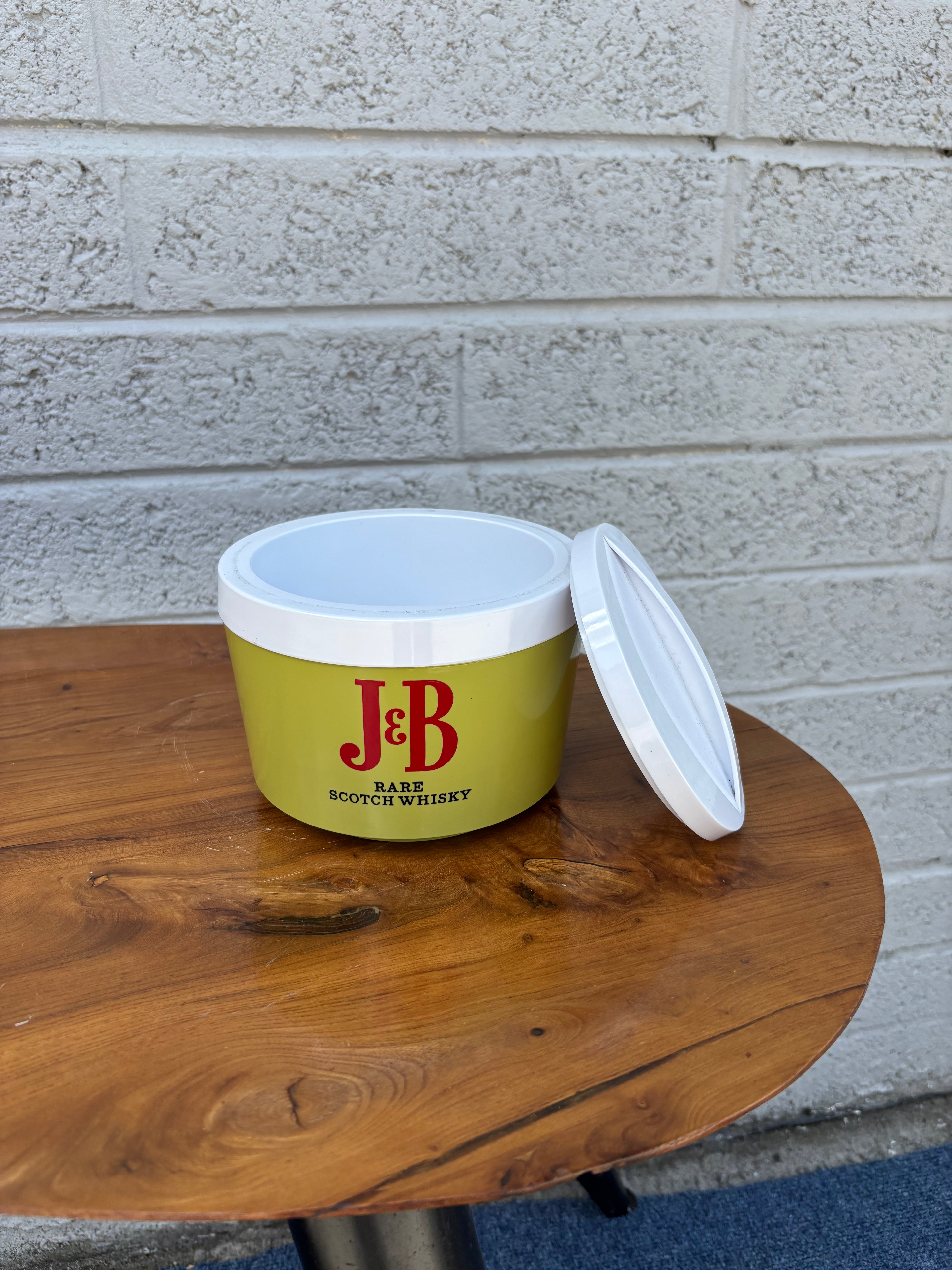 J&B Rare Scotch Whisky Ice Bucket – 1970s Retro Barware