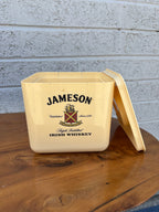Mid-Century "Black & White" Scotch Whisky Promo Ice Bucket with Scottie Dog Knob