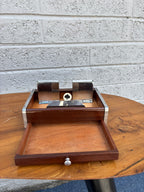 Mid-Century Mechanical Card Shuffler & Game Box