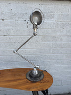 Mid-Century French Jieldé 2-Arm Industrial Desk Lamp