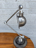 Mid-Century French Jieldé 2-Arm Industrial Desk Lamp