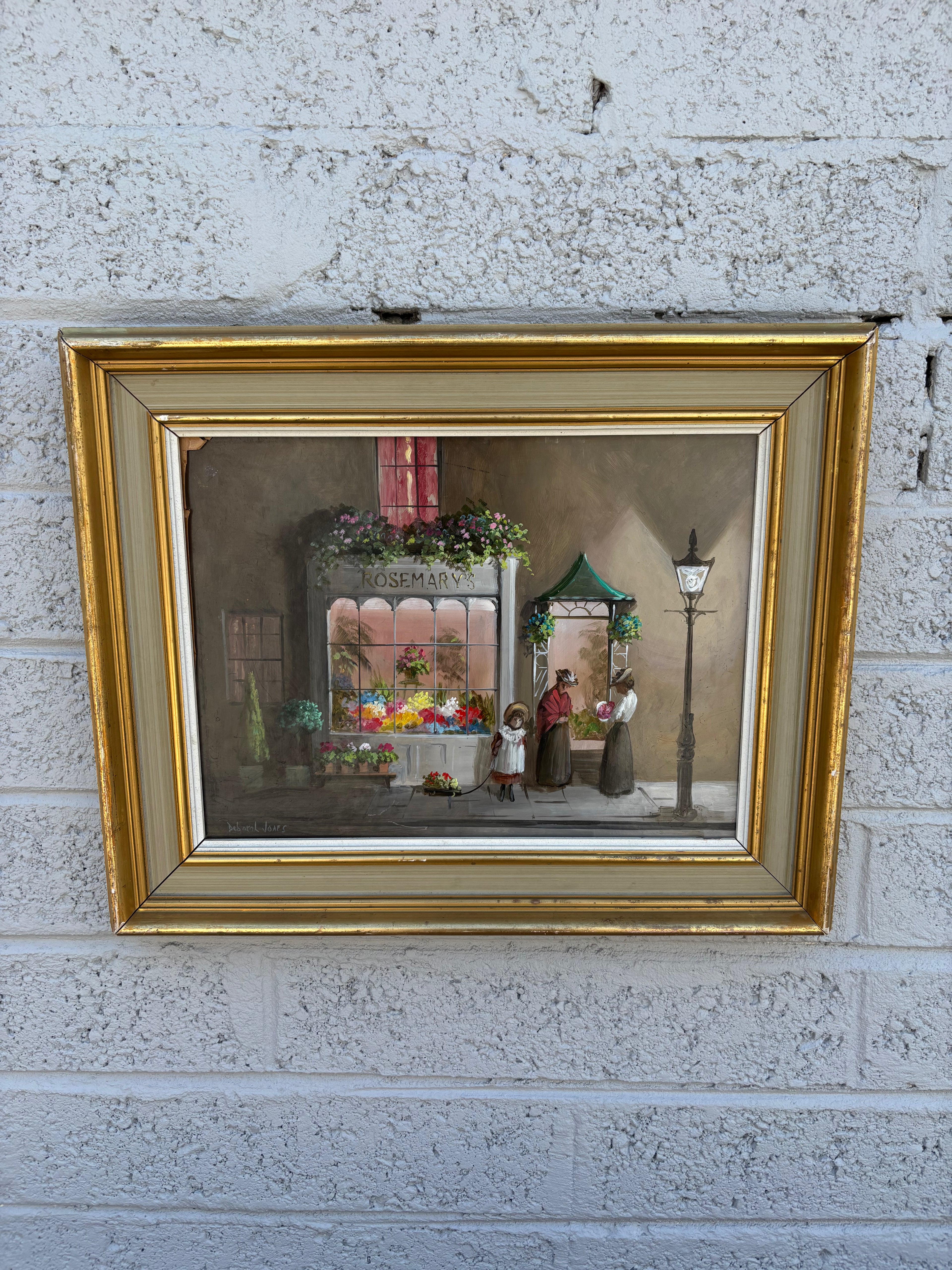 Original Deborah Jones Oil Painting – "Rosemary's Florist"