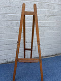 Mid-Century Wooden A-Frame Studio Easel with Peg & Chain Adjustment