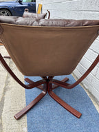 Pair of Mid-Century Modern Low-Back "Falcon" Chairs by Sigurd Ressell