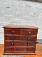 Pair of 19th Century Miniature Mahogany Apprentice Chest