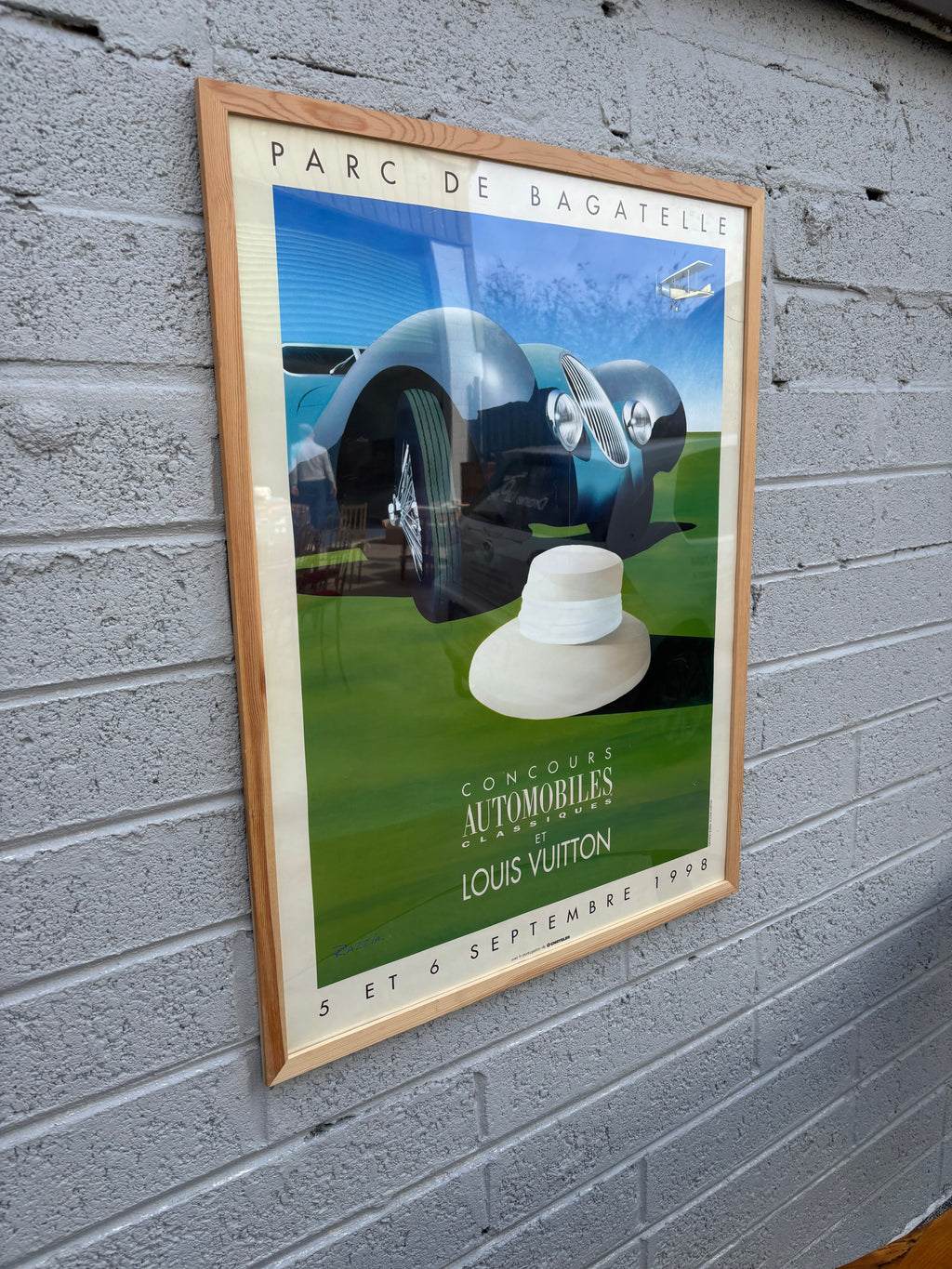Original 1998 Louis Vuitton "Parc de Bagatelle" Concours Automobiles Classiques by Razzia
